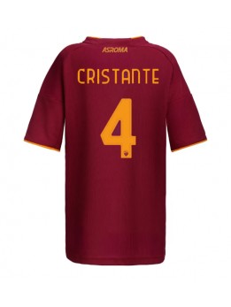 Zenske Futbalové oblečenie AS Roma Bryan Cristante #4 2025-26 Krátky Rukáv - Domáci Zenske Futbalové oblečenie AS Roma Bryan Cristante #4 2025-26 Krátky Rukáv - Domáci